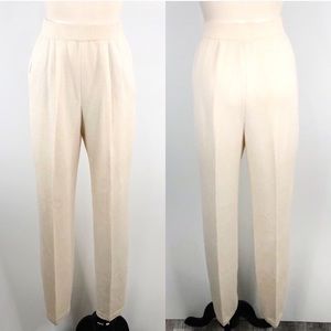 St. John Pants - St. John Basics Winter White Santana Knit Pants 4 St. John Pants - St. John Basics Winter White Santana Knit Pants 4
